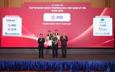 MB vào top 5 ngân hàng thương mại uy tín Việt Nam năm 2023