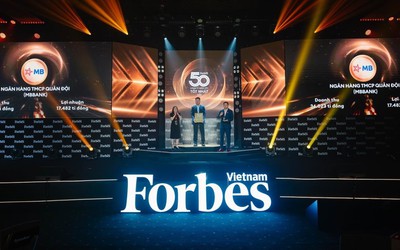 MB vào Top 50 công ty niêm yết tốt nhất Việt Nam 2023 của Forbes