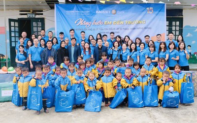 BAOVIET Bank tài trợ gần 300 triệu đồng cho học sinh nghèo vùng cao