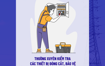 EVNHANOI khuyến cáo khách hàng các biện pháp an toàn khi sử dụng điện