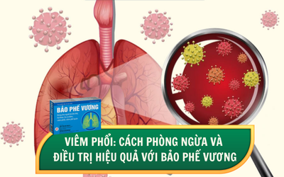 Viêm phổi: Cách phòng ngừa và điều trị hiệu quả với Bảo Phế Vương