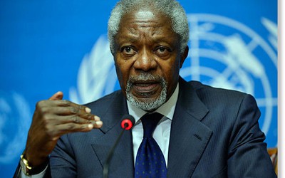 Thế giới bàng hoàng vì Kofi Annan từ bỏ sứ mệnh giải cứu Syria