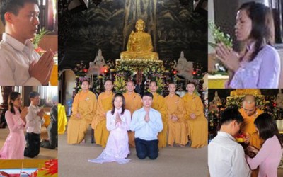 “Độc và lạ” lễ cưới... ở chùa