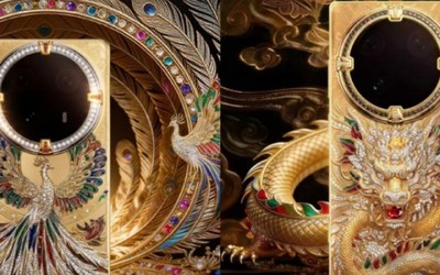 Sắp ra mắt cặp smartphone vàng nguyên chất hình long - phượng cực long lanh