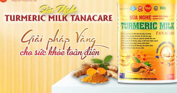 Sữa nghệ Turmeric Milk Tanacare: Giải pháp vàng cho sức khỏe toàn diện