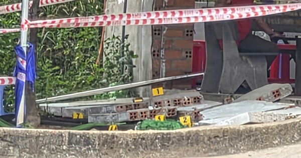 Đang nằm võng chờ thi sát hạch lái xe, 2 người bị bức tường đổ trúng thương vong