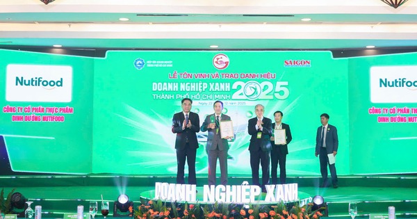 Nutifood được trao danh hiệu doanh nghiệp xanh TP. Hồ Chí Minh 2025