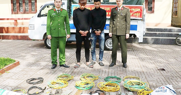 Bắt 2 đối tượng chuyên trộm dây cáp chống sét bán lấy tiền tiêu xài