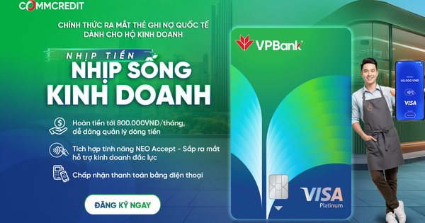 Thẻ ghi nợ kinh doanh VPBank CommCredit Visa: Giữ nhịp tiền, sống nhịp kinh doanh