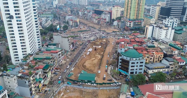 Hà Nội: Đoạn đường Voi Phục - Hoàng Cầu lộ diện sau 3 tháng thi công