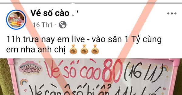 Chơi xổ số cào online, người phụ nữ bị lừa hơn 100 triệu đồng