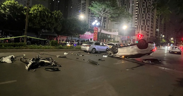 Tạm giữ hình sự tài xế gây tai nạn liên hoàn trên phố Trung Kính