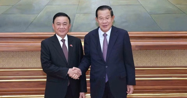 Thường trực Ban Bí thư Trần Cẩm Tú hội kiến Chủ tịch Hun Sen