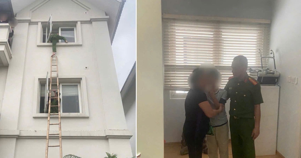 Mâu thuẫn với gia đình, cháu bé 14 tuổi định trèo ra ban công căn biệt thự 3 tầng