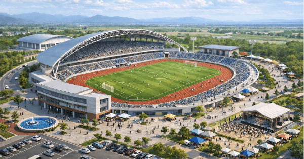 Bắc Ninh chấp thuận dự án khu thể thao quy mô 9,6ha với sân vận động 12.000 chỗ