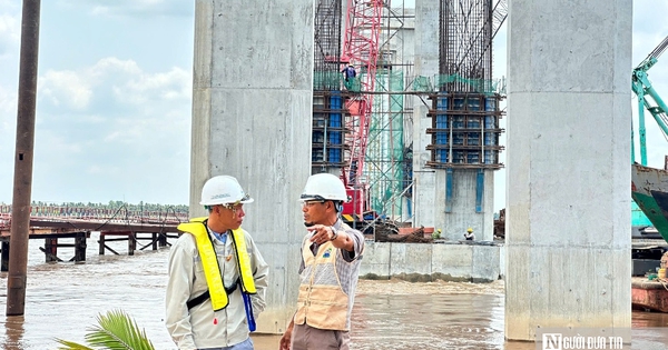 Tăng tốc thi công cầu Đại Ngãi, quyết tâm thông xe dịp 30/4