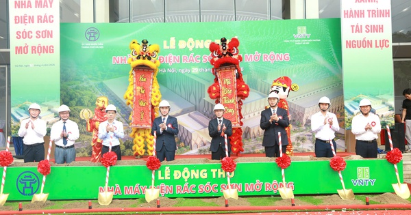 Khởi công Nhà máy điện rác Sóc Sơn mở rộng, xử lý 1.600 tấn rác mỗi ngày