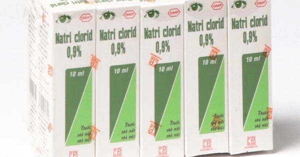 Thu hồi lô thuốc nhỏ mắt Natri clorid 0,9% do Công ty Pharmedic sản xuất