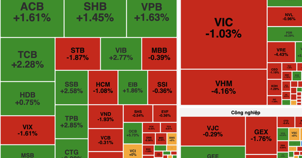 Cổ phiếu họ Vingroup lao dốc, VN-Index giảm gần 10 điểm dù ngân hàng giữ nhịp