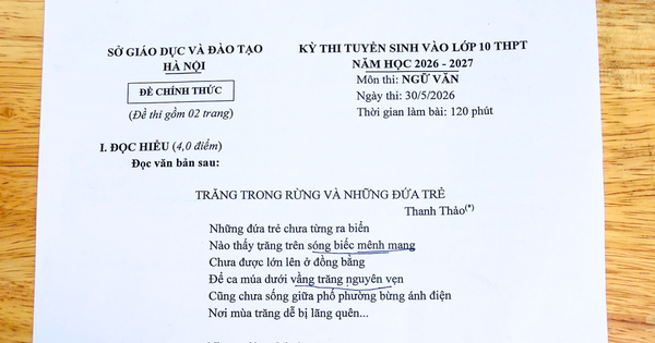 Đáp án môn Ngữ Văn vào lớp 10 Hà Nội