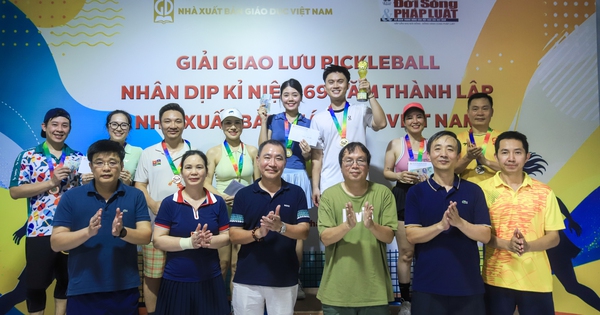 Sôi nổi giải giao lưu Pickleball nhân kỷ niệm 69 năm thành lập NXB Giáo dục Việt Nam