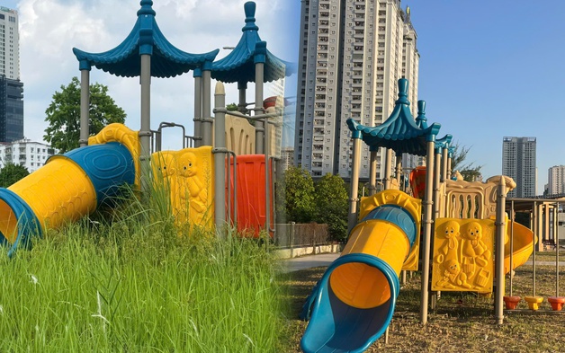 Diện mạo mới tinh tươm của Công viên CV1 sau đợt ra quân của phường Cầu Giấy