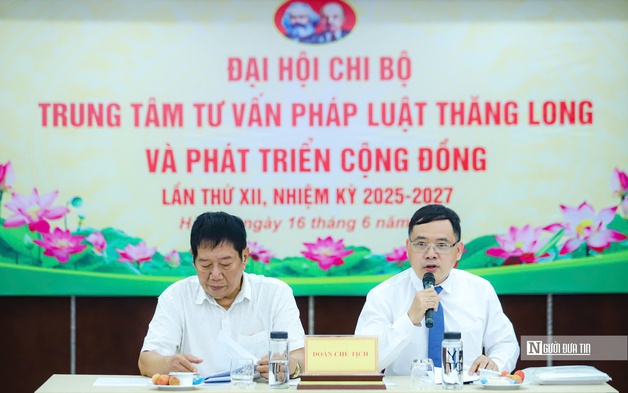 Chi bộ Trung tâm TVPL Thăng Long và Phát triển cộng đồng tổ chức Đại hội nhiệm kỳ 2025-2027