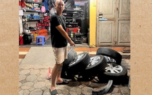 Vụ ô tô bị kê gạch, tháo trộm 2 bánh ở khu đô thị Thanh Hà: Tạm giữ nghi phạm
