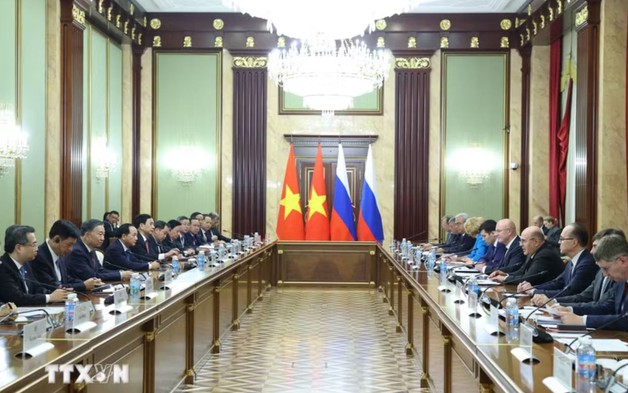 Tổng Bí thư, Chủ tịch nước Tô Lâm hội kiến Thủ tướng Nga Mikhail Mishustin